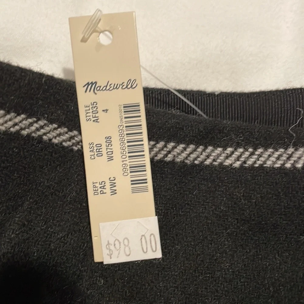 Madewell Museum Patch-Pocket Mini Skirt in Windowpane Size 4 (NWT) - Picture 4 of 6